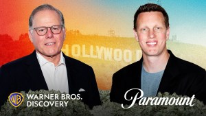 Warner Bros. Discovery CEO David Zaslav and Paramount CEO David Ellison (Credit: Getty Images/Christopher Smith for TheWrap)