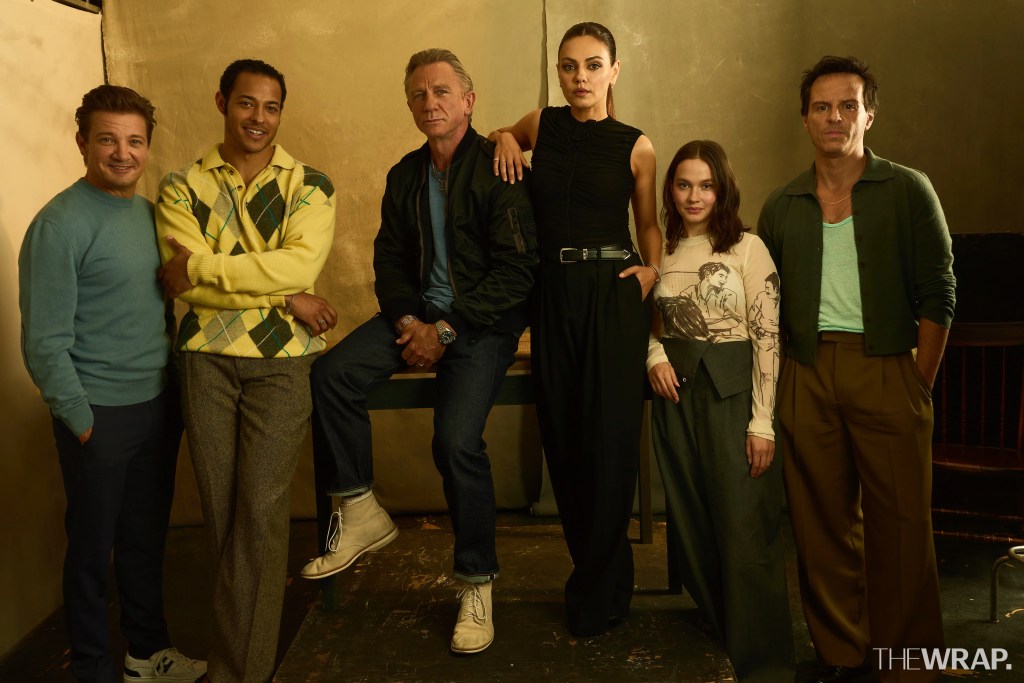 Jeremy Renner, actor, Daryl McCormack, actor,Daniel Craig, actor, Mila Kunis, actress, Cailee Spaeny, actress, Andrew Scott, actor, “Wake Up Dead Man: A Knives Out Mystery”