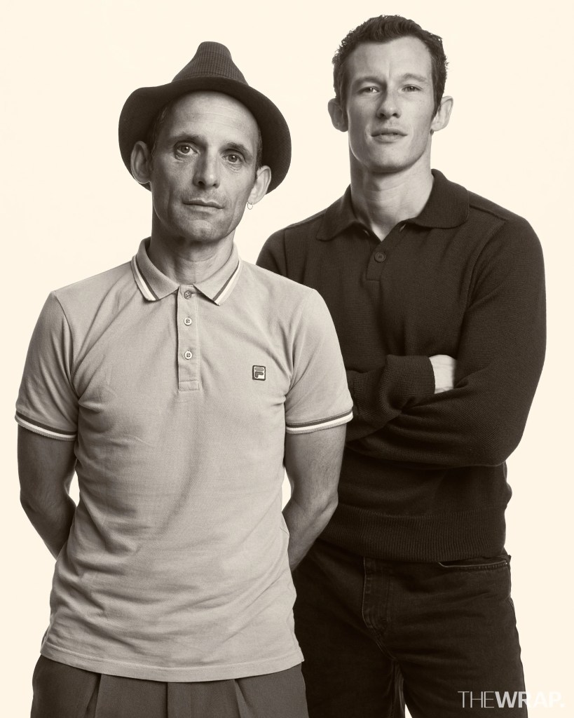 Mark Jenkin, writer, director and Callum Turner, actor, “Rose of Nevada”