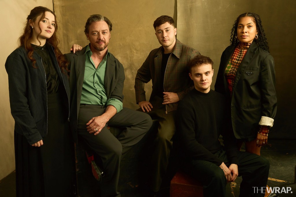 Lucy Halliday, actress, James McAvoy, director, actor, Samuel Bottomley, actor, Séamus McLean Ross, actor, Rebekah Murrell, actress, and Rebekah Murrell, actress, “California Schemin”
