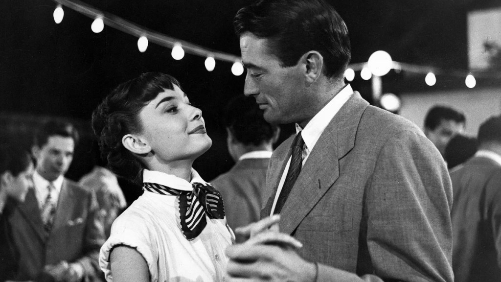 Audrey Hepburn and Gregory Peck in "Roman Holiday."