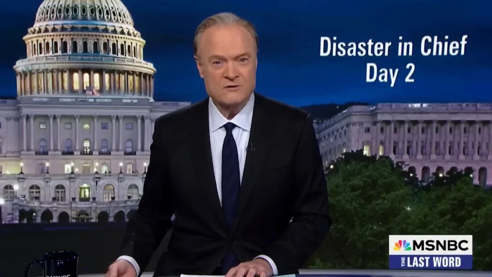 Lawrence O'Donnell hosting the Oct. 1, 2025 edition of "The Last Word with Lawrence O'Donnell" (Credit: MSNBC)