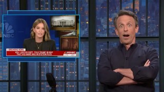 Seth Meyers Jokes the ‘Hardest Part’ of Trump’s DOJ Meeting on Epstein Files Was Acting Shocked He’s in Them | Video