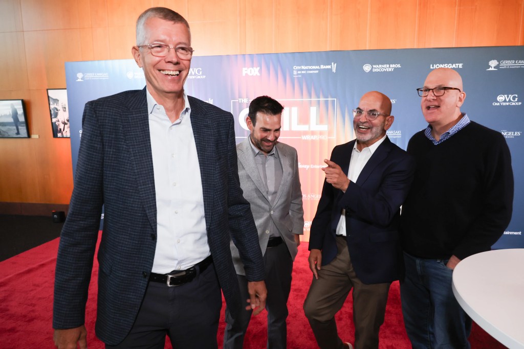 Andrew Cripps, Head of Theatrical Distribution, The Walt Disney Studios, Eduardo Acuna, CEO, Regal Cineworld
Jeff Goldstein, President of Global Distribution, Warner Bros. Pictures , and Greg Foster, Owner & Principal, Foster + Crew