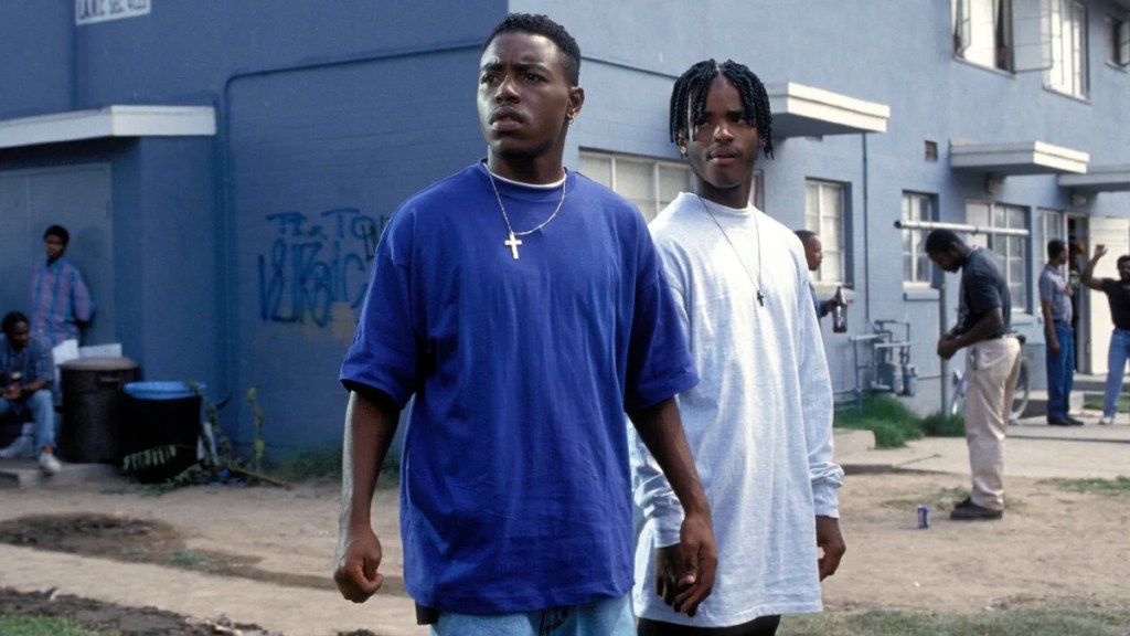 Tyrin Turner and Larenz Tate in "Menace II Society."
